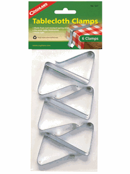 Picture of Coghlan's Table Cloth Clamps 6pack Steel Part# 03-0574   527