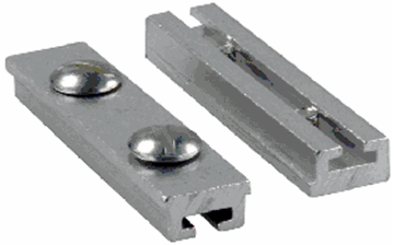 Picture of Window Curtain Track Splice; Use To Connect Two Pieces Of Type B Window I-Beam Curtain Track; Screw-On Mount; Silver; With Mounting Screws Part# 20-2070   80265