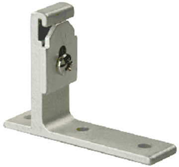 Picture of Window Curtain Track Mounting Bracket; Use To Mount Type B Window Curtain Wall Track; Wall Mount L Shape Type; Silver; Set Of 2; With Mounting Screw Part# 20-1919   81175