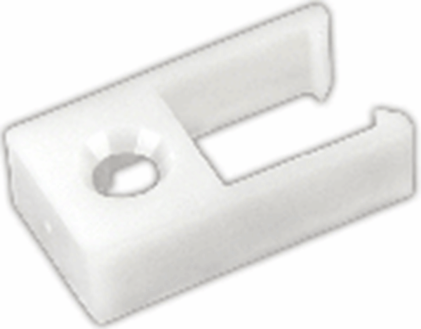 Picture of Window Curtain Track End Stop; Use With Type D Window Curtain Track; White Part# 20-1929   81385