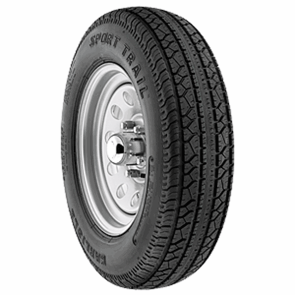 Picture of Americana Loadstar Tire/Wheel Assembly K550; 13 Inch Diameter x 4.00 Inch Width/ 5 x 114.3 Millimeter/ 5 x 4.50 Inch Bolt Pattern Part# 21-0017   3S060