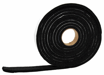 Picture of AP Products Weather Stripping, Black, 3/16"T X 1/2"W X 10'L Part# 13-1081    018-3161210