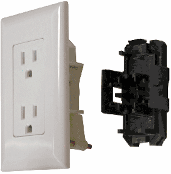 Picture of Valterra Receptacle Indoor/Outdoor 15A 120V AC, White Part# 72-7200   DG15TVP