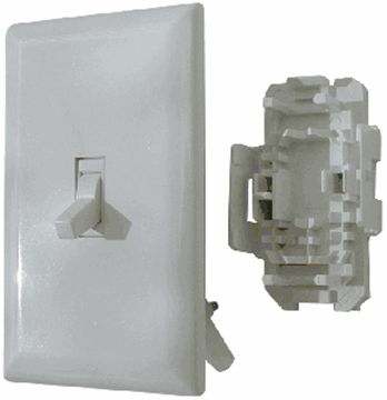 Picture of Valterra Interior Light Switch 125V, White Part# 72-7203    DG151TVP