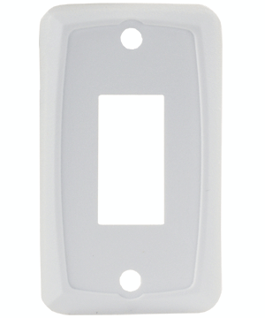 Picture of JR Products Single Switch Faceplate White, 5pack Part# 19-1915   12841-5