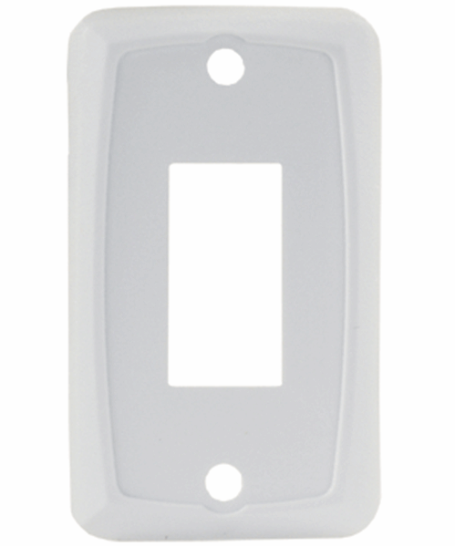 Picture of JR Products Single Switch Faceplate White Part# 19-1884   12845
