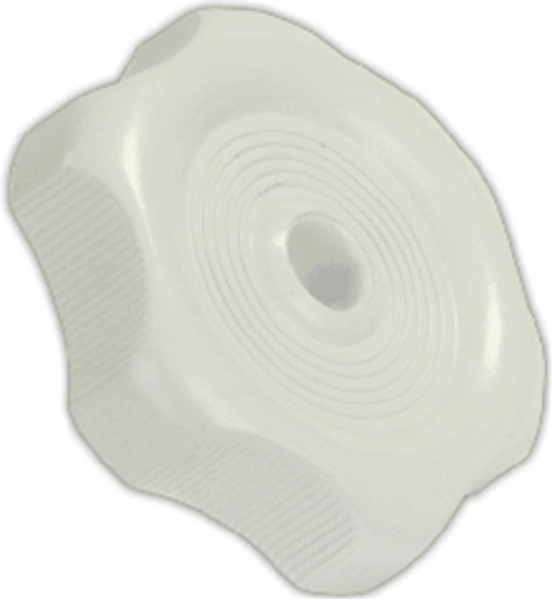 Picture of JR Products Crank Knob 0.81In Shaft, White Part# 23-0574   20335