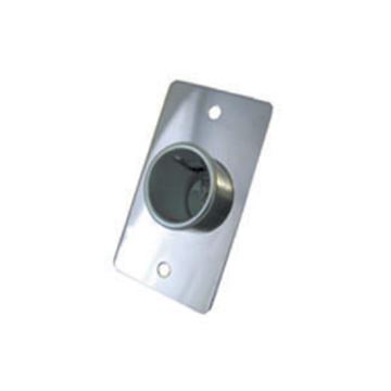 Picture of Receptacle; Indoor Use Only; 12 Volt DC Power; Non Ground Fault Interrupter; Single Receptacle; With Adapter Ring/ Terminal Lug/ 1-5/8 Inch x 2-5/8 Inch Small Wall Plate Part# 19-0113   08-5015