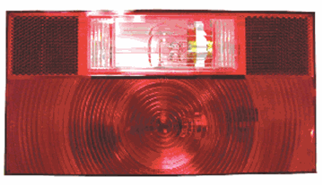 Picture of Peterson Mfg Replacement Rectangular Tail Light Lens Part# 18-1441    V25914-25
