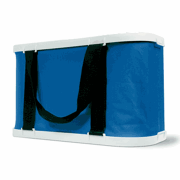 Picture of Camco Collapsible Wash Bucket W/Bag, Blue/Black Part# 03-4004    42973