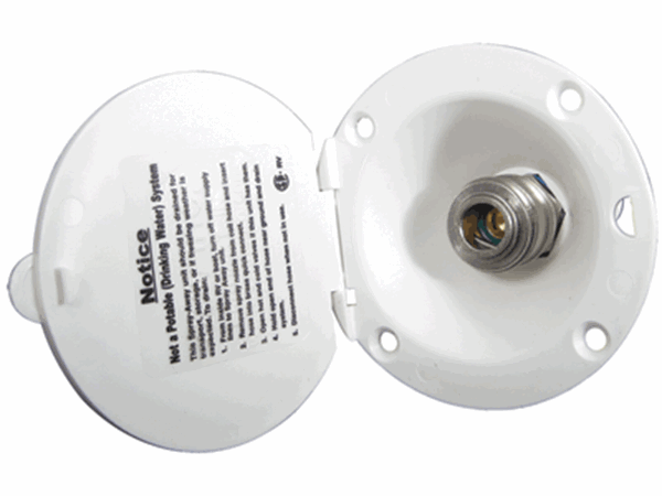 Picture of Spray Port Quick Connect Outlet, White Part# 09-4505     SA-PORT-BTW
