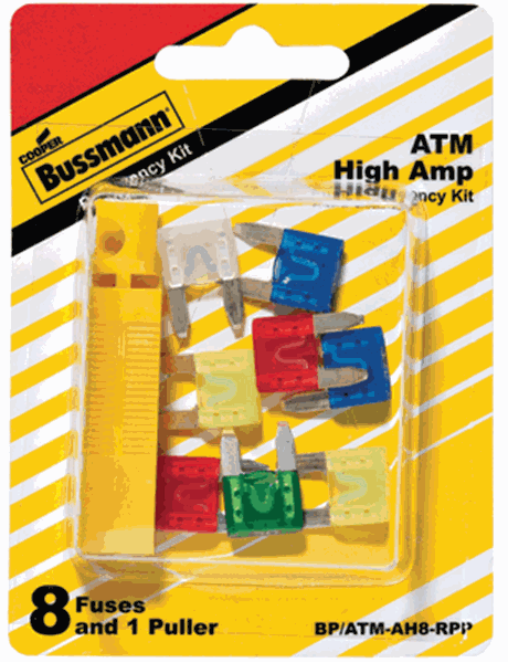 Picture of Bussman Assort. ATM High Amp Blade Fuses Part# 19-3110    BP/ATM-AH8-RPP