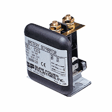Picture of Battery Isolator Solenoid; SurePower™; Manages Multi-Battery Electrical Systems To Ensure Greater Reliability For Main Battery Engine Starting; Bi-Directional; 12 Volt DC/ 100 Amp Maximum Part# 19-3128  RB/BS-1315