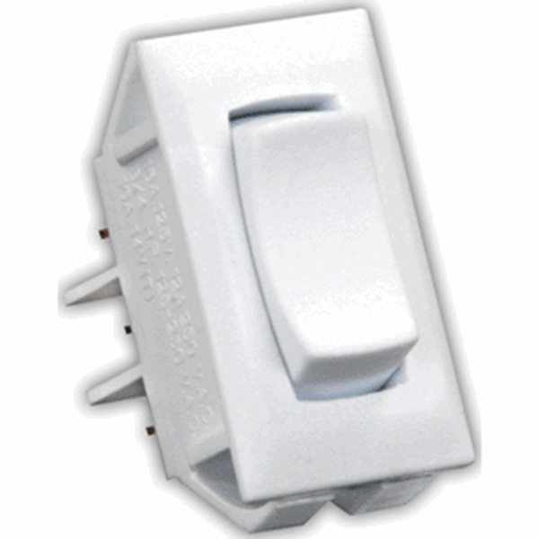 Picture of JR Products Rocker On/Off/On Switch 14V White Part# 19-2143   13435