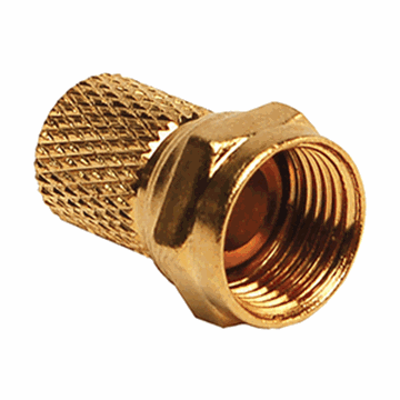Picture of CABLE CONNECTORS RG6, GOLD Part# 85323 T283 CP 240
