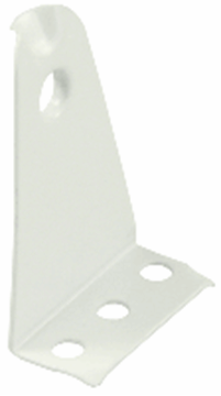 Picture of Window Shade Mounting Hardware; Used To Secure The Bottom Rail Of Any Mini Blind With A Post; Hole-Style; Steel; 1 Inch; With Mounting Screws; Set Of 2 Part# 20-1938    81625