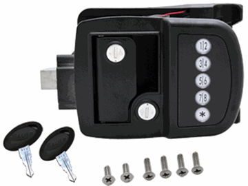 Picture of AP Products Electric Entry Door Lock, Black Part# 02-0136    013-509