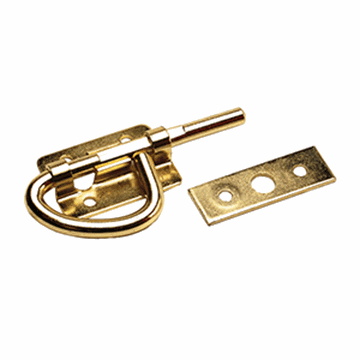 Picture of Bunk Latch; Used To Hold RV'S Folded Down Bunk Beds In Up Position; 3-1/2 Inch; Brass; Single Part# 20-0598    H509