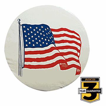 Picture of Adco Spare Tire Cover 27" Diameter, USA Flag Part# 01-1850   1787