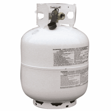 Picture of Flame King 20Lbs DOT Portable Tank, White, Empty Part# 06-0167    YSN201