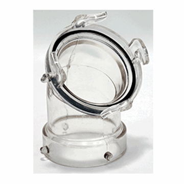 Picture of HOSE ADAPTER,45DEG CLEAR PAK/1 Part# 26107 T1026-1
 CP 507