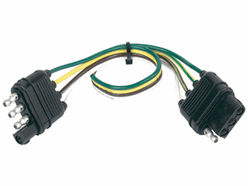 Picture of Trailer Wiring Connector; 4-Way Flat to 4-Way Flat; 18 Inch Lead Wire Part# 30170 