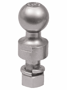 Picture of Trailer Hitch Ball; 2 Inch Ball; 1 Inch Lift; 5000 Pound Gross Towing Capacity; 1 Inch Shank Diameter; Chrome; Steel Part# 30601
