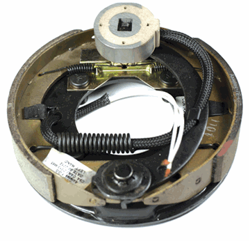 Picture of Husky Towing Trailer Brake Assembly 7" Diameter, Left Side Part# 21-0094   30789