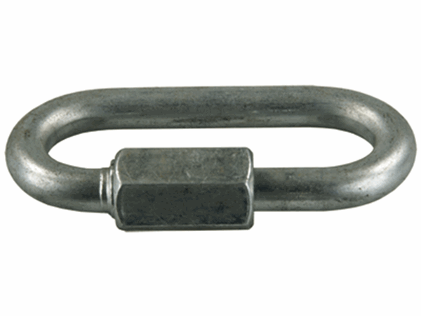 Picture of Trailer Safety Chain Quick Link; D Type; 5/16 Inch Diameter; Zinc Plated; Steel; Set Of 2 Part# 31641 01325 
