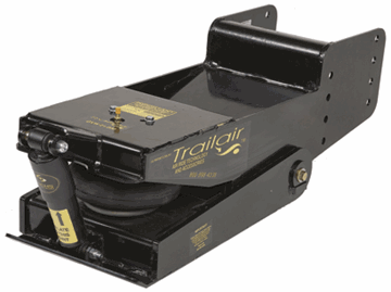 Picture of Fifth Wheel Trailer Hitch Pin Box; Trailair®; King Pin Coupler; 21000 Pound Gross Vehicle Weight Capacity; Air-Ride Pin Box; 11-7/8 Inch Width x 41.763 Inch Length; With King Pin; Model L05 Part# 31660 35-946203 