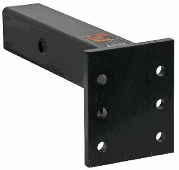 Picture of Pintle Hook Mounting Plate; 2-1/2 Inch Hitch Receiver Mount; 16000 Pound Towing Capacity; 3 Sets Of Holes; 3.38 Inch Between Holes; 12 Inch Shank Length; Hollow Shank Part# 31914 PM25612 