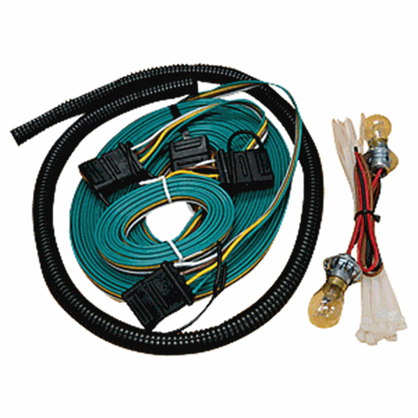 Picture of Towed Vehicle Wiring Kit; Kit Includes Plugs, Sockets, Wires And Bulbs Part# 155
