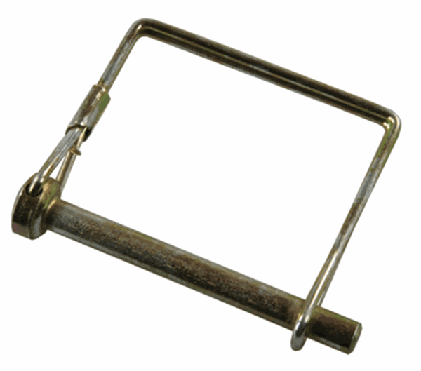 Picture of Trailer Coupler Safety Pin Clip; 1/4 Inch Diameter x 2 Inch Usable Length; With Snap Lock Bail Lock; Zinc Plated; Steel  Part# 40884 01294 