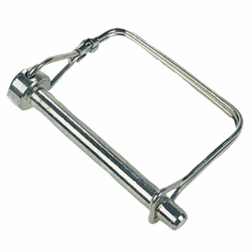 Picture of Trailer Coupler Safety Pin Clip; 5/16 Inch Diameter; 2-1/2 Inch Usable Length; Zinc Plated; Steel; With Snap Lock Bail; Single Part# 45877 01054 