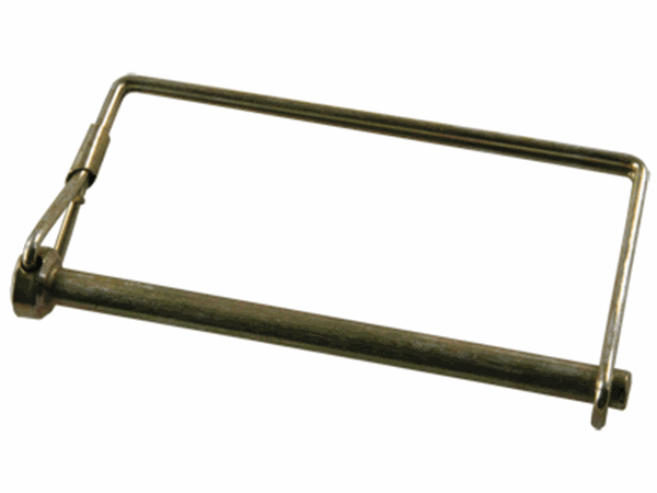 Picture of Trailer Coupler Safety Pin Clip; 1/4 Inch Diameter x 3-1/2 Inch Usable Length; With Snap Lock Bail Lock; Zinc Plated; Steel Part# 45878 01214 