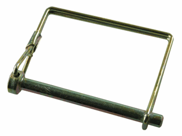Picture of Trailer Coupler Safety Pin Clip; 1/4 Inch Diameter x 2-1/2 Inch Usable Length; With Snap Lock Bail Lock; Zinc Plated; Steel Part# 47176 01274 