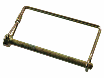 Picture of Trailer Coupler Safety Pin Clip; 1/4 Inch Diameter x 3 Inch Usable Length; With Snap Lock Bail Lock; Zinc Plated; Steel  Part# 15-0748 01284 