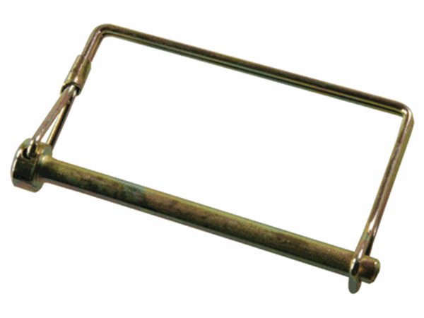 Picture of Trailer Coupler Safety Pin Clip; 1/4 Inch Diameter x 3 Inch Usable Length; With Snap Lock Bail Lock; Zinc Plated; Steel  Part# 15-0748 01284 