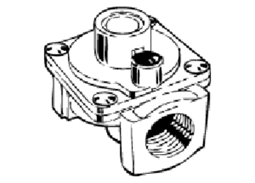 Picture of Propane Regulator; For Use With All Suburban Stoves; Without Hose; Horizontal Mount Part# 61317 161140 