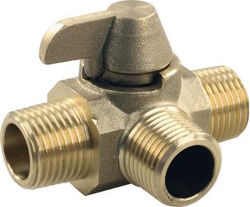 Picture of JR Products 1/2" Winterizing By-Pass Valve, Brass Part# 10-1117    62255