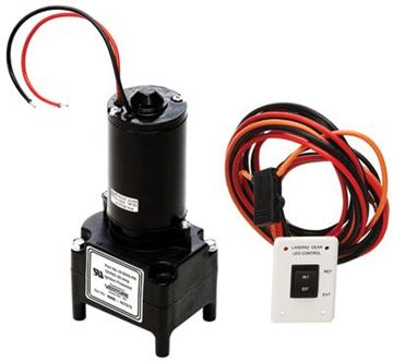 Picture of Trailer Landing Gear Motor; Replacement Motor For Venture Landing Gear; 6000 Pound Lift Capacity; With IP Rated Switch Part# 45-1602 LG-217884 CP 617