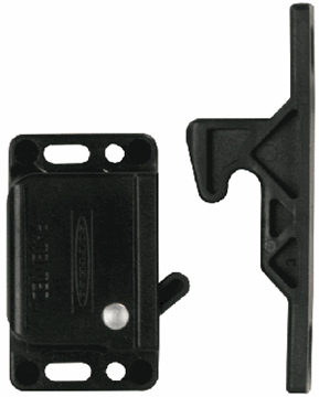 Picture of JR Products Cabinet Door Catch, Black Part# 20-1898    70435
