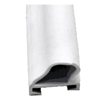 Picture of Slide Out Seal; D-Seal With Off Set Bulb For Use With EKD Base; 1-1/16 Inch Width x 1/4 Inch Height x 50 Foot Length; White; Rubber Part# 13-1072    018-1069-EKD