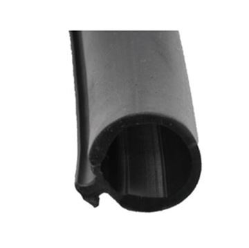 Picture of Slide Out Seal; Slide In Secondary Seal; 13/16 Inch Width x 11/16 Inch Height x 30 Foot Length; Black/ Rubber Part# 13-1054    018-338-BLK