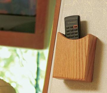 Picture of Camco Remote Control holder; Oak Part# 03-0561   43533