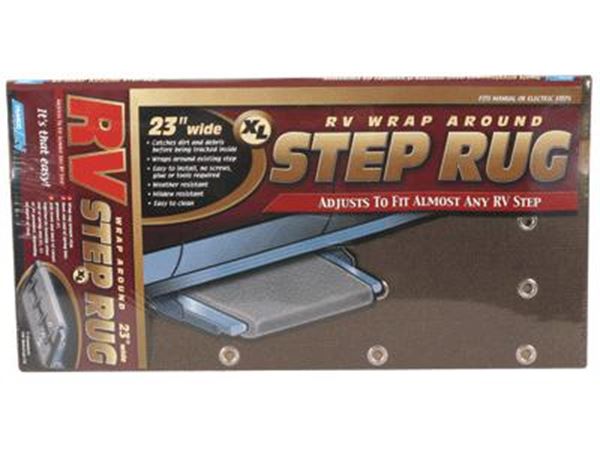 Picture of Entry Step Rug; Wrap Around Hook and Spring; 23 Inch Width x 22 Inch Length; Brown; Carpet; With English/ French Language Packaging Part# 49163 42931