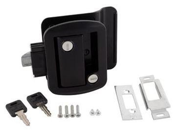 Picture of AP Products Entry Door Latch, Black Part# 20-0031    013-570