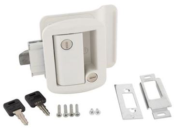 Picture of AP Products Entry Door Latch, White Part# 20-0032    013-571