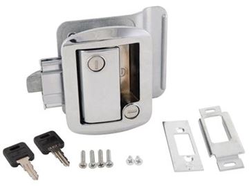 Picture of AP Products Entry Door Latch, Chrome Part# 20-0033    013-572
