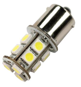 Picture of #1003 BULB, 13 LED, BW 12V 6PK Part# 50436 1003-13SMD-BW-6 CP 57